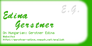edina gerstner business card